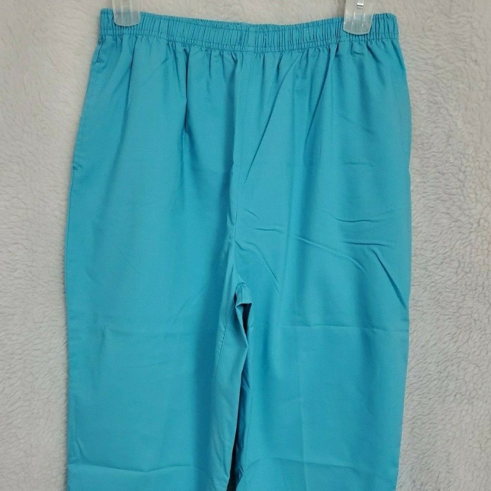Karen Scott Bluish Green Capri Pants Size L